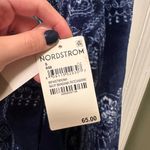 BP . Fleece Navy Bandana Patchwork Jacket Photo 5