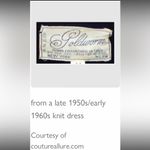 Vintage Goldworm Silk/Virgin Wool Blend Knit Dress Black Size undefined Photo 12