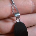 Floral Design Abalone Sterling Silver Pendant Stainless Steel Necklace Photo 6