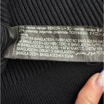 ZARA Knit Black Ribbed Top with Checker Stripe – Size S Photo 6