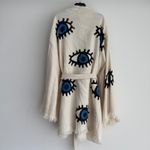 Handmade Evil Eye Kimono One Size 100% Cotton Boho Festival Beachwear Bathrobe Photo 5