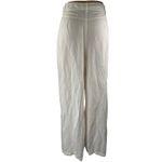& Other Stories & Other Stories Women's White Pleated High Rise Wide Leg Trousers Pants Size 12 Photo 2
