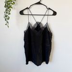 Ralph Lauren Polo  Black Silk Lace Cami Sz 10 Photo 2