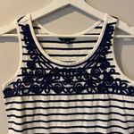 Lands' End  tank top striped Embroidered small Photo 1