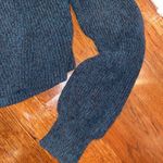 525 America  balloon sleeved mock neck knit sweater large dark teal Photo 4