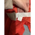 ZARA  BASIC Women Orange Linen Blend Collared Zip Front Jacket Size S Photo 5