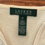 Ralph Lauren Lauren  Embroidered V Neck Quarter Sleeve Tee Tunic Size Medium Photo 4
