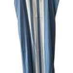 Blue & White Stripe Wide Strap Square Neck Boho Summer Maxi Dress Sz Small Photo 0