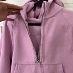 Lululemon  Scuba Oversized Half Zip Hoodie Pullover Pink XL XXL Thumbholes FLAW Photo 3