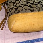Coach Vintage  Signature Canvas Monogram with Tan Leather Crossbody/Shoulder Bag Photo 5