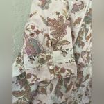 Harmony & Vine Floral Paisley Button Up Shirt Cottagecore Boho Peasant Sz Small Brown Photo 4