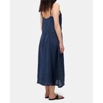 Lacausa  Thea Slip Dress V Neck Adjustable Straps Lagenlook Oversized Navy Blue S Photo 2