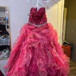 Princess Prom Dress Pink Size 8 Photo 3