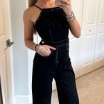 Forever 21 Black Denim Jumpsuit Photo 0