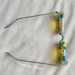 Notre Dame beaded sunglasses Gameday accessory Gold Photo 9