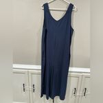 Cuddl Duds 🔴 Deep Blue Sleeveless Jumpsuit Photo 3