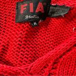 Fia Italia women's medium vibrant red sweater vest Photo 2