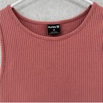 Hurley  Sleeveless Ribbed Side Slit Maxi Dress in Faded Rose Photo 2