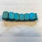 Turquoise blue bead bracelet on elastic.‎ Or bead something of your own Photo 3