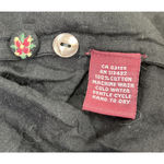 April Cornell Floral Midi Dress Womens Medium Cottagecore Prairie Peasant Black Photo 9