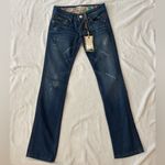 Vigoss Blue Straight Leg Jeans Classic Style Photo 0