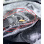 Vintage 60s/70s Black Mesh Handbag‎ w/ Tortoise Lucite Handles, Zip Top Photo 12