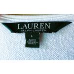 RALPH LAUREN White Tied Front Long Sleeve Cover Up Cardigan Top ~ Women's LARGE Photo 4