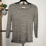 Madewell  Thermal Side Button Rib Marbled Long Sleeve Size Medium‎ Photo 2