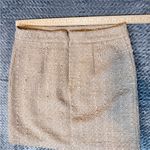Maison d' Amelie Paris Light Brown Tweed Skirt Size 8 Tan Photo 5