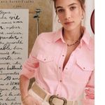 Sézane Sezane Servanne Bubblegum Pink Barbie Long Sleeve Shirt Photo 1