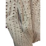 Pink Lily Eyelet Flutter Sleeve V Neck Mini Dress With Shorts Tan Size L Photo 5