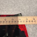 Vintage 80s Austin Hill Midi Skirt Womens 10 Black Polka Dot Rose Print Rayon Photo 12