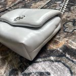 Tory Burch NWOT Britton Puffy Leather Optic White Silver Chain Shoulder Bag Photo 2