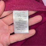 Entro  Silky Tulip Hem Dress Sangria Women Size L Cocktail Formal Event Hoco Photo 5