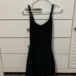 Aerie Offline  Black Pleated Strappy Athletic Tennis Dress Photo 1