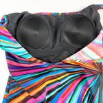 st. john's bay One Piece Swimsuit Womens 8 Rainbow Burst Scoop Back Beachy Cruise Photo 6