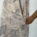 Sundry  Pastel Leaf Print Soft Stretch Jogger Pants Drawstring Loungewear Size 4 Photo 8