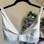 SKIMS  Cotton Rib Plunge Bralette in Bone Size S Photo 6