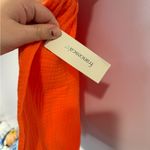 Blue Rain NWT bright orange‎  gauze linen shorts Photo 2