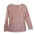 Joules Striped Dachshund Embroidered Long Sleeve Top US 4 Red White Cotton Photo 5
