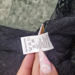 None Black Mockneck Lingerie Lace Slip Dress Size: S/M Photo 1