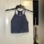NWOT Free People Happiness Runs Crop Tank In Marine Profond Blue Size undefined Photo 2