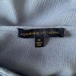 Adrienne Vittadini women's size 3X light blue short sleeve flowy tie front top Photo 6