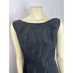 1950s Style Black Velvet Trim Tiered Cocktail Dress Red Tulle Unbranded Small Photo 5