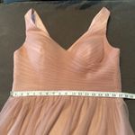 Women’s Pink Tea Length V Photo 7