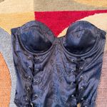 Victoria's Secret Victoria’s Secret Lingerie Teddy Bodysuit Black Lace Up Thong Underwire Small Photo 1