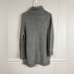 ZARA Knit Medium Gray Turtleneck Sweater Oversized Dress Winter Warm Basic Fall Photo 3