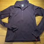 The North Face vaporwick 1/4 zip maroon pullover medium Photo 0