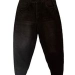 Blue Savvy Barrel Womens Jeans Sz 11/30 Black High Rise Mom Y2K Grunge 90 taper Photo 0