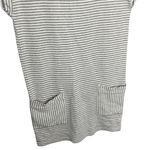 Athleta Ease Up Sleeveless Sweatshirt Dress Size XS Grey Stripe Pockets Photo 4
